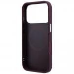 Husa Karl Lagerfeld Ring Stand 360 Saffiano Classic Logo cu MagSafe compatibila cu iPhone 18 Pro Max / 17 Pro Max, Burgundy 8 - lerato.ro