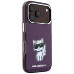 Husa Karl Lagerfeld IML Choupette Body Sketch Print cu MagSafe compatibila cu iPhone 18 Pro / 17 Pro, Burgundy 5 - lerato.ro
