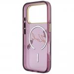 Husa Karl Lagerfeld Script Logo cu MagSafe compatibila cu iPhone 18 Pro / 17 Pro, Burgundy 8 - lerato.ro