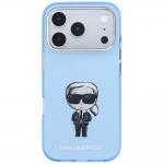 Husa Karl Lagerfeld IML Ikonik Sketch Print cu MagSafe compatibila cu iPhone 18 Pro / 17 Pro, Light Blue 2 - lerato.ro