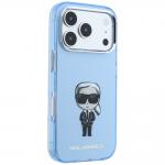 Husa Karl Lagerfeld IML Ikonik Sketch Print cu MagSafe compatibila cu iPhone 18 Pro / 17 Pro, Light Blue 5 - lerato.ro