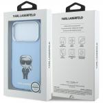 Husa Karl Lagerfeld IML Ikonik Sketch Print cu MagSafe compatibila cu iPhone 18 Pro / 17 Pro, Light Blue 9 - lerato.ro
