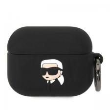 Airpods, Carcasa Karl Lagerfeld Silicone Karl Head 3D compatibila cu Apple AirPods Pro, Negru, lerato.ro