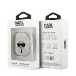 Carcasa Karl Lagerfeld Silicone Ikonik compatibila cu Apple AirPods 1/2, Alb 4 - lerato.ro