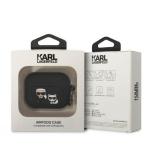 Carcasa Karl Lagerfeld Silicone Karl and Choupette compatibila cu Apple AirPods Pro, Negru 4 - lerato.ro
