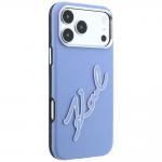 Husa Karl Lagerfeld Smooth Big Resin Signature Logo compatibila cu iPhone 18 Pro Max / 17 Pro Max, Albastru 5 - lerato.ro