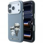 Husa Karl Lagerfeld Smooth Karl and Choupette Bodies Sketch cu MagSafe compatibila cu iPhone 18 Pro / 17 Pro, Albastru 4 - lerato.ro