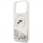 Husa Karl Lagerfeld Liquid Glitter Karl and Choupette Heads cu MagSafe compatibila cu iPhone 18 Pro / 17 Pro, Transparent 7 - lerato.ro