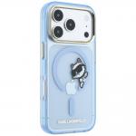 Husa Karl Lagerfeld Peekaboo Logo cu MagSafe compatibila cu iPhone 18 Pro / 17 Pro, Albastru 5 - lerato.ro
