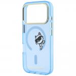 Husa Karl Lagerfeld Peekaboo Logo cu MagSafe compatibila cu iPhone 18 Pro / 17 Pro, Albastru 7 - lerato.ro