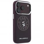 Husa Karl Lagerfeld Point and Choupette Sketch cu MagSafe compatibila cu iPhone 18 Pro / 17 Pro, Burgundy 5 - lerato.ro