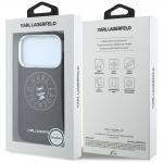 Husa Karl Lagerfeld Point and Choupette Sketch cu MagSafe compatibila cu iPhone 18 Pro / 17 Pro, Burgundy 9 - lerato.ro