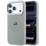 Husa Karl Lagerfeld Point and Choupette Sketch cu MagSafe compatibila cu iPhone 18 Pro / 17 Pro, Gri 4 - lerato.ro