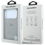 Husa Karl Lagerfeld Point and Choupette Sketch cu MagSafe compatibila cu iPhone 18 Pro / 17 Pro, Gri 9 - lerato.ro