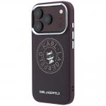 Husa Karl Lagerfeld Point and Choupette Sketch cu MagSafe compatibila cu iPhone 18 Pro Max / 17 Pro Max, Burgundy 3 - lerato.ro