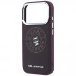 Husa Karl Lagerfeld Point and Choupette Sketch cu MagSafe compatibila cu iPhone 18 Pro Max / 17 Pro Max, Burgundy 7 - lerato.ro