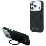 Husa Karl Lagerfeld Ring Stand 360 Saffiano Classic Logo cu MagSafe compatibila cu iPhone 18 Pro / 17 Pro, Negru 3 - lerato.ro