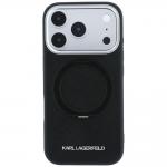 Husa Karl Lagerfeld Ring Stand 360 Saffiano Classic Logo cu MagSafe compatibila cu iPhone 18 Pro / 17 Pro, Negru 2 - lerato.ro