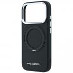 Husa Karl Lagerfeld Ring Stand 360 Saffiano Classic Logo cu MagSafe compatibila cu iPhone 18 Pro Max / 17 Pro Max, Negru 7 - lerato.ro