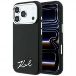 Husa Karl Lagerfeld Saffiano Small Script Metal Logo cu MagSafe compatibila cu iPhone 18 Pro / 17 Pro, Negru 4 - lerato.ro