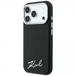 Husa Karl Lagerfeld Saffiano Small Script Metal Logo cu MagSafe compatibila cu iPhone 18 Pro / 17 Pro, Negru 3 - lerato.ro