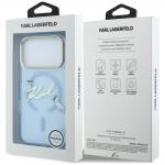 Husa Karl Lagerfeld Script Logo cu MagSafe compatibila cu iPhone 18 Pro / 17 Pro, Albastru 9 - lerato.ro