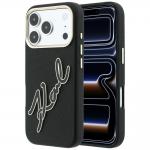 Husa Karl Lagerfeld Smooth Big Resin Signature Logo compatibila cu iPhone 18 Pro / 17 Pro, Negru 4 - lerato.ro