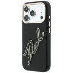 Husa Karl Lagerfeld Smooth Big Resin Signature Logo compatibila cu iPhone 18 Pro / 17 Pro, Negru 3 - lerato.ro