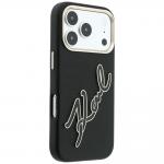 Husa Karl Lagerfeld Smooth Big Resin Signature Logo compatibila cu iPhone 18 Pro / 17 Pro, Negru 5 - lerato.ro
