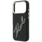 Husa Karl Lagerfeld Smooth Big Resin Signature Logo compatibila cu iPhone 18 Pro / 17 Pro, Negru 7 - lerato.ro