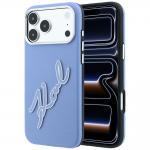 Husa Karl Lagerfeld Smooth Big Resin Signature Logo compatibila cu iPhone 18 Pro / 17 Pro, Albastru 4 - lerato.ro