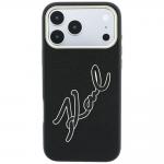 Husa Karl Lagerfeld Smooth Big Resin Signature Logo compatibila cu iPhone 18 Pro Max / 17 Pro Max, Negru 2 - lerato.ro
