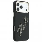 Husa Karl Lagerfeld Smooth Big Resin Signature Logo compatibila cu iPhone 18 Pro Max / 17 Pro Max, Negru 5 - lerato.ro