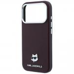 Husa Karl Lagerfeld Grained Choupette Head cu MagSafe compatibila cu iPhone 18 Pro Max / 17 Pro Max, Burgundy 7 - lerato.ro