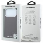 Husa Karl Lagerfeld Grained Elongated Logo cu MagSafe compatibila cu iPhone 18 Pro / 17 Pro, Burgundy 9 - lerato.ro