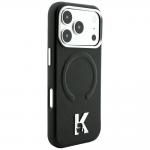 Husa Karl Lagerfeld Grained Elongated Logo cu MagSafe compatibila cu iPhone 18 Pro / 17 Pro, Negru 5 - lerato.ro