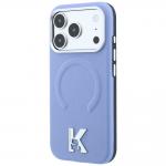 Husa Karl Lagerfeld Grained Embossed Ring Kameo Logo cu MagSafe compatibila cu iPhone 18 Pro Max / 17 Pro Max, Albastru 3 - lerato.ro