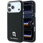 Husa Karl Lagerfeld Grained Karl Head cu MagSafe compatibila cu iPhone 18 Pro / 17 Pro, Negru 4 - lerato.ro