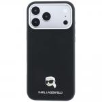 Husa Karl Lagerfeld Grained Karl Head cu MagSafe compatibila cu iPhone 18 Pro / 17 Pro, Negru 2 - lerato.ro