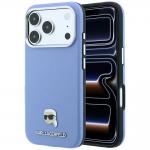 Husa Karl Lagerfeld Grained Karl Head cu MagSafe compatibila cu iPhone 18 Pro / 17 Pro, Albastru 4 - lerato.ro