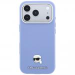 Husa Karl Lagerfeld Grained Karl Head cu MagSafe compatibila cu iPhone 18 Pro / 17 Pro, Albastru 2 - lerato.ro
