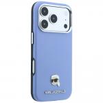 Husa Karl Lagerfeld Grained Karl Head cu MagSafe compatibila cu iPhone 18 Pro / 17 Pro, Albastru 5 - lerato.ro