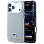 Husa Karl Lagerfeld Grained Karl Head cu MagSafe compatibila cu iPhone 18 Pro Max / 17 Pro Max, Gri 4 - lerato.ro