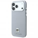 Husa Karl Lagerfeld Grained Karl Head cu MagSafe compatibila cu iPhone 18 Pro Max / 17 Pro Max, Gri 3 - lerato.ro