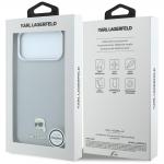 Husa Karl Lagerfeld Grained Karl Head cu MagSafe compatibila cu iPhone 18 Pro Max / 17 Pro Max, Gri 9 - lerato.ro