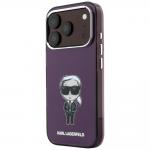 Husa Karl Lagerfeld IML Ikonik Sketch Print cu MagSafe compatibila cu iPhone 18 Pro Max / 17 Pro Max, Burgundy 3 - lerato.ro