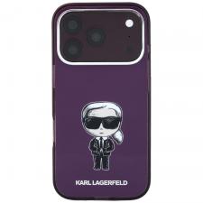Husa Karl Lagerfeld IML Ikonik Sketch Print cu MagSafe compatibila cu iPhone 18 Pro Max / 17 Pro Max, Burgundy