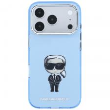 Husa Karl Lagerfeld IML Ikonik Sketch Print cu MagSafe compatibila cu iPhone 18 Pro Max / 17 Pro Max, Albastru