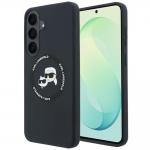 Husa Karl Lagerfeld Silicone Karl and Choupette Heads cu MagSafe compatibila cu Samsung Galaxy S26 FE, Negru 4 - lerato.ro