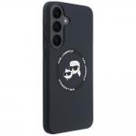 Husa Karl Lagerfeld Silicone Karl and Choupette Heads cu MagSafe compatibila cu Samsung Galaxy S26 FE, Negru 5 - lerato.ro